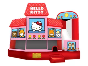 Hello Kitty bounce and slide combo inflatable