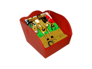 Horseshoes carnival game for kids with colorful plastic horseshoes