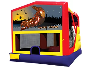 Iron Man bounce and slide combo inflatable