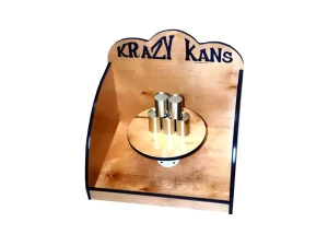 Krazy Kans knock-down can carnival game