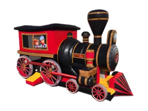 Locomotive inflatable train bounce and slide combo