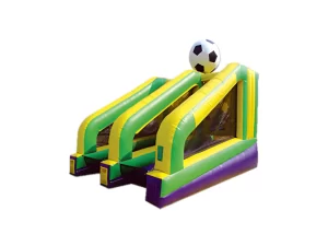 Penalty Kick Shootout inflatable two-player soccer lane game