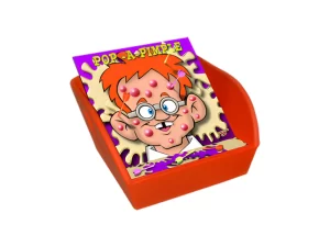 Pop-a-Pimple carnival game with magnetic darts and face graphics