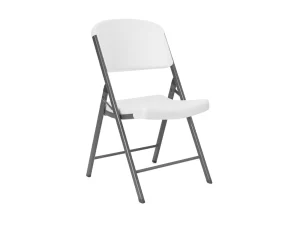 Premium folding chair rental with contoured seat
