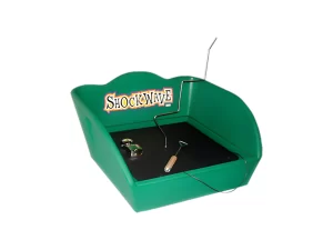Shock Wave carnival game with wand and zig-zag metal rod