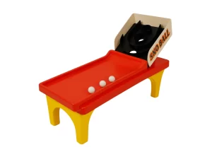 Sno-Ball rolling carnival game with scoring holes