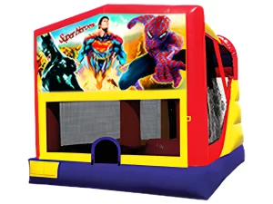 Super Heroes bounce and slide combo inflatable