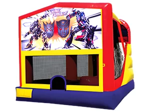 Transformers bounce and slide combo inflatable